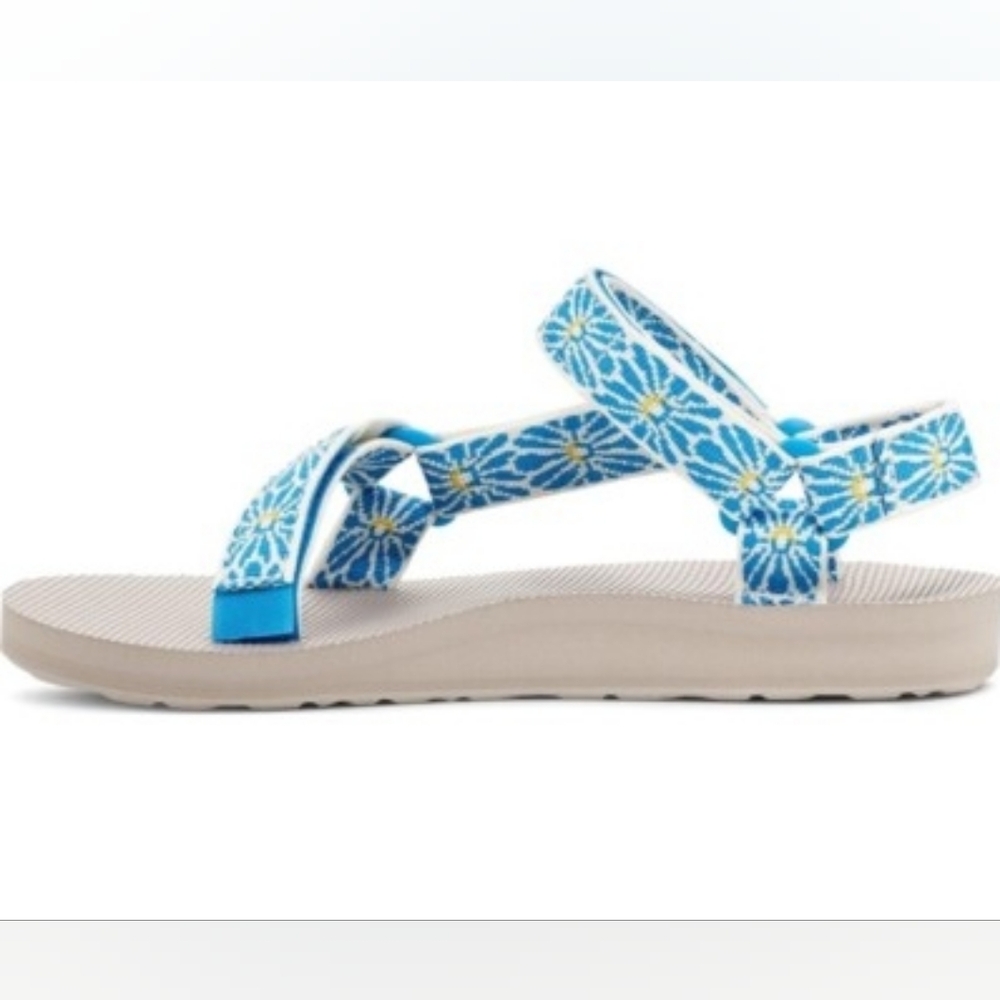 Teval Universal Sandals 1003987 Flower Loom Birch Ibiza Blue Womens Sz 10